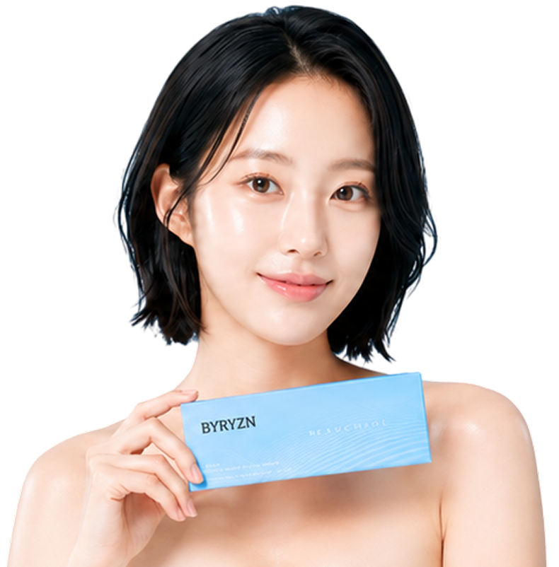 바이리즌 제품을 들고 있는 모델